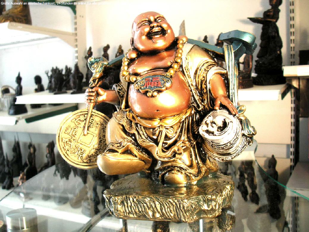Chinesische Glück bringender Buddha Staue