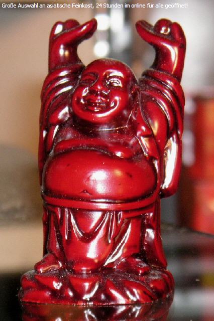 Chinesische Glück bringender Buddha Staue