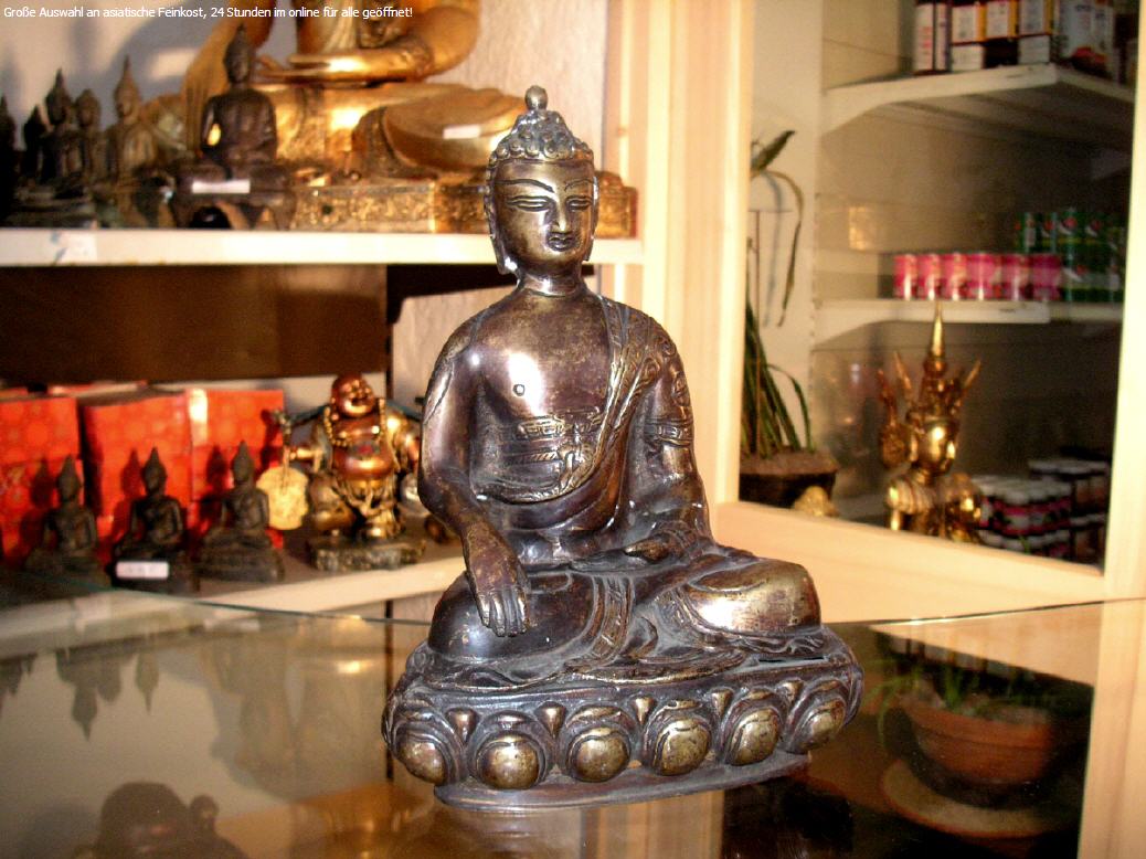 Sitzender Thai Buddha aus Kupfermischung